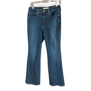 Levis 726 Flare Jeans Womens 30 Blue Stretch Indigo
